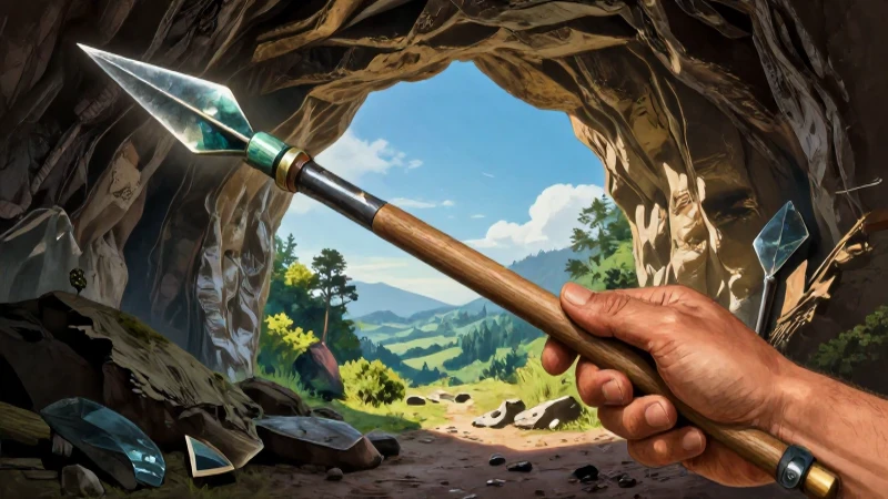 Herramientas de obsidiana, arte rupestre dinámico