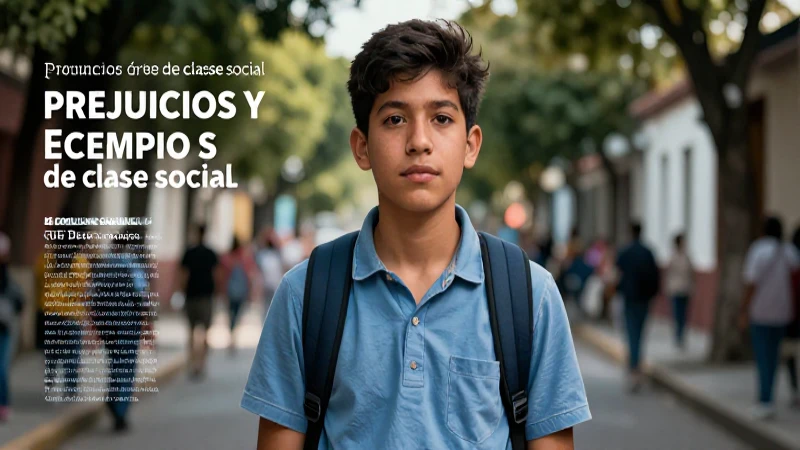 Estudiante mexicano observa la división de clase