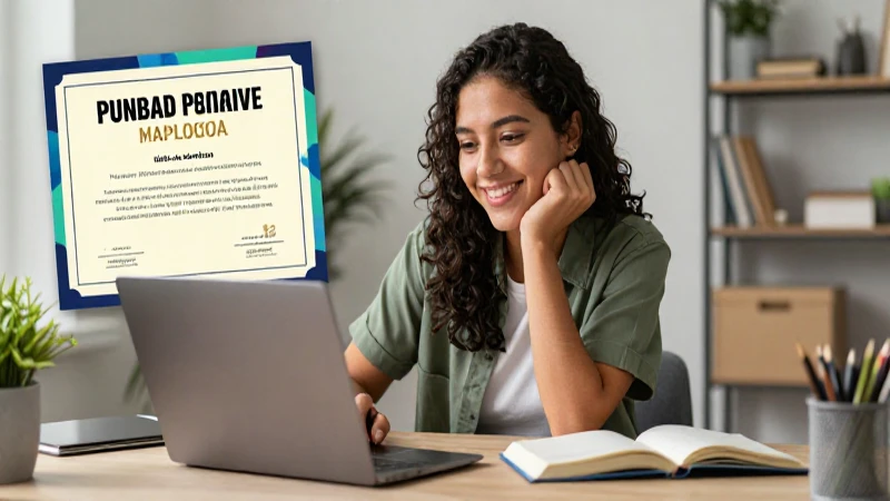 Estudiante mexicano sonriente estudia con un diploma vibrante