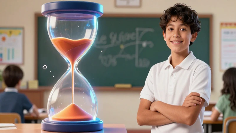Estudiante confía en el flujo del tiempo