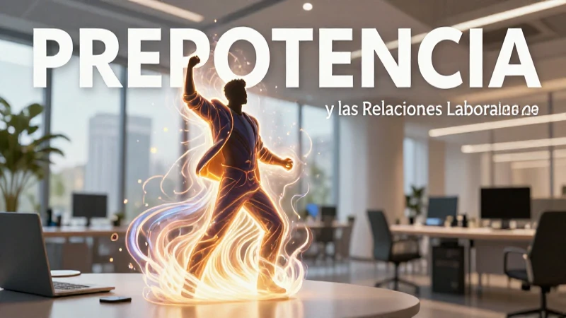 La prepotencia afecta gravemente las relaciones laborales