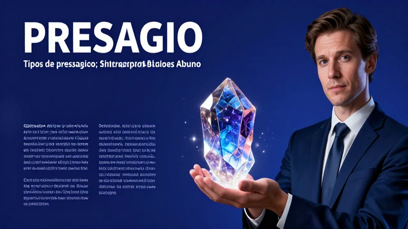 Presagio: significado, definición y concepto explicados 4 Educador sostiene un cristal brillante con significado