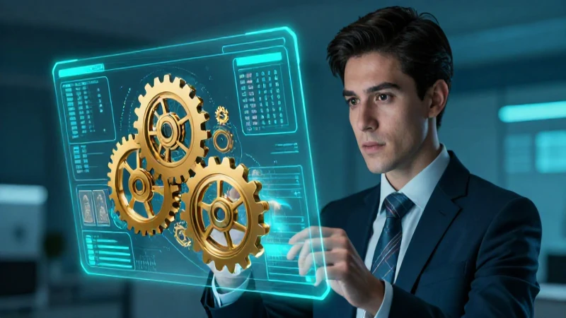 Presupuesto: Concepto, tipos, características y ejemplos 3 Joven mexicano revisando presupuesto holográfico en estilo visual