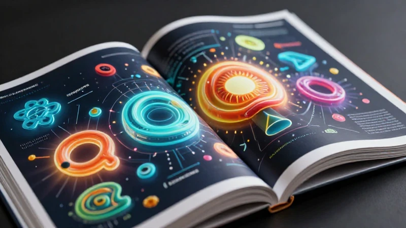 Estructuras gramatical 3D vibrantes ilustran complejidad lingüística