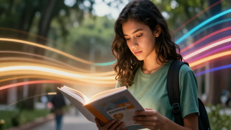 100 ejemplos de pretérito perfecto simple 12 Estudiante diverso aprendiendo con estética moderna