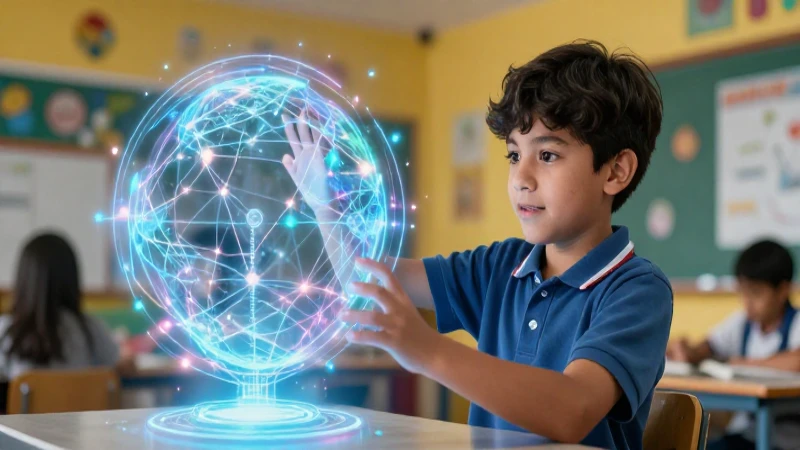 100 ejemplos de pretérito perfecto simple 6 Estudiante joven aprende con hologramas en México