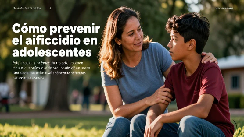 Cómo prevenir el suicidio en adolescentes Claves y estrategias 7 Prevención del suicidio adolescente y conexión