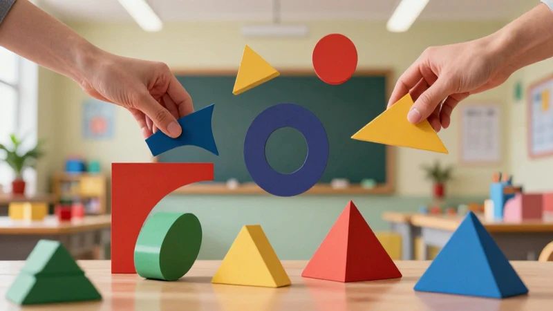 Manos crean geometría dinámica en un fondo vibrante