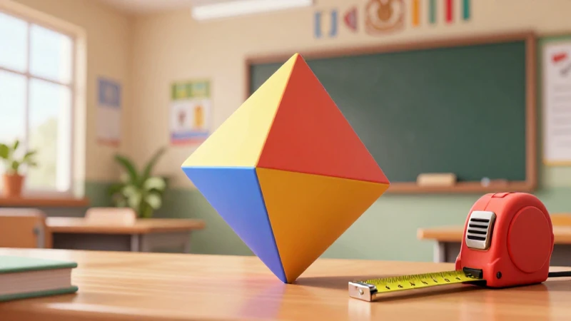 Ilustración educativa 3D vibrante y moderna
