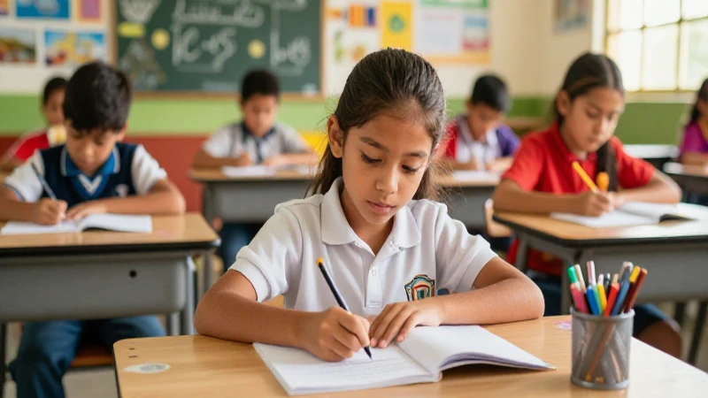 Conoce en la Primaria Maestro Justo Sierra una educación de calidad 4 Estudiante mexicano aprendiendo con calidad