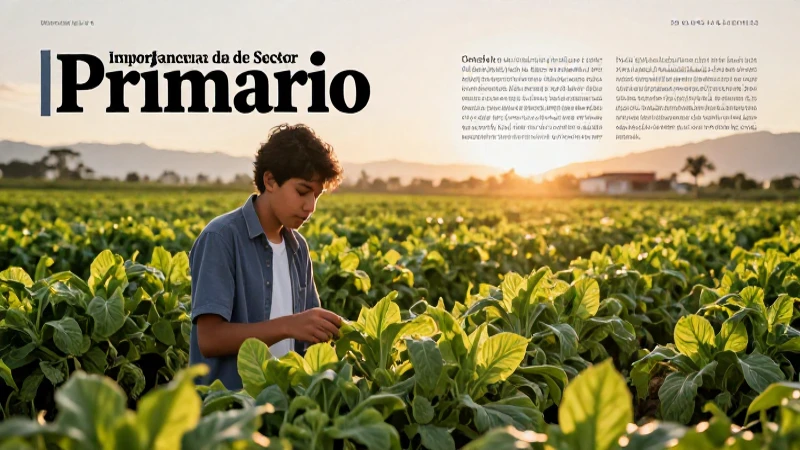 El sector primario es clave para la economía