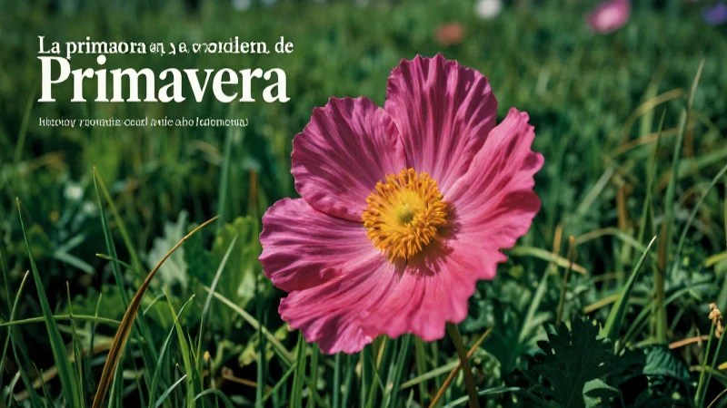 Primavera: concepto, historia y por qué ocurre este fenómeno 7 Flores vibrantes en campos verdes, capturando la primavera