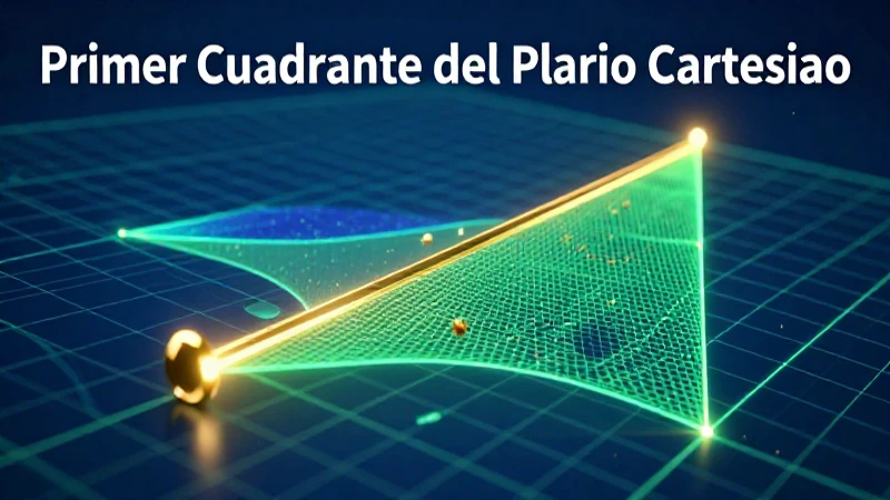 Primer Cuadrante del Plano Cartesiano: Conceptos Esenciales 3 Ilustración detallada del primer cuadrante cartesiano