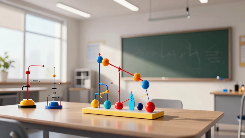 Demostración vibrante de inercia en aula moderna