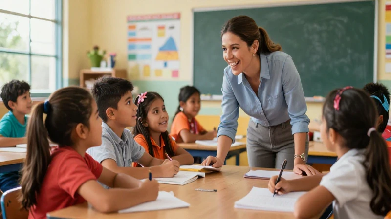 Aula educativa mexicana, moderna y vibrante
