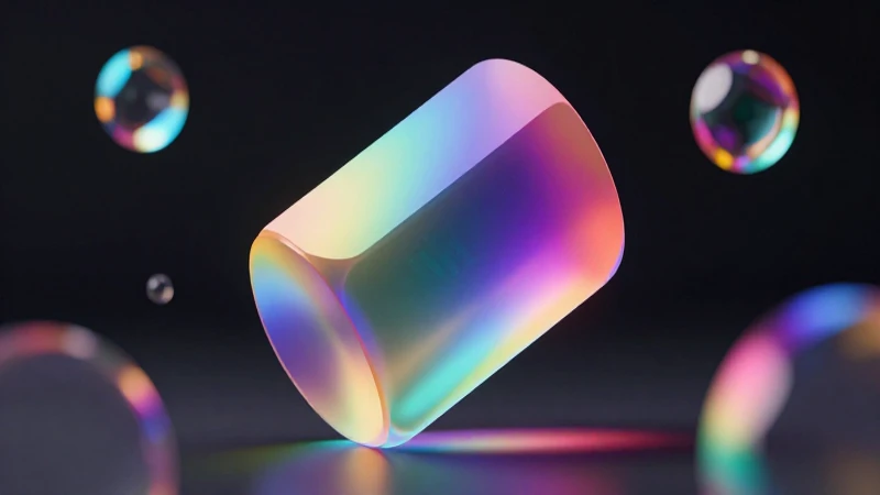 Potencia tus diseños con el efecto prismático del prisma cilindro 4 Prisma cilindro para diseños gráficos 3D vibrantes