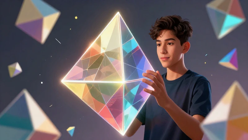 Domina el prisma pirámide y sorprende con tus proyectos 3 Estudiante mexicano domina prismas vibrantes y geométricos