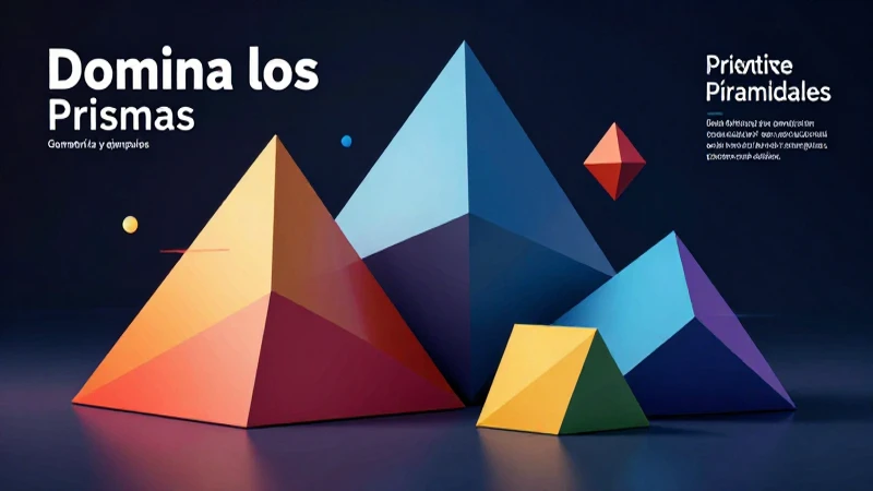 Prismas y pirámides modernos en arquitectura