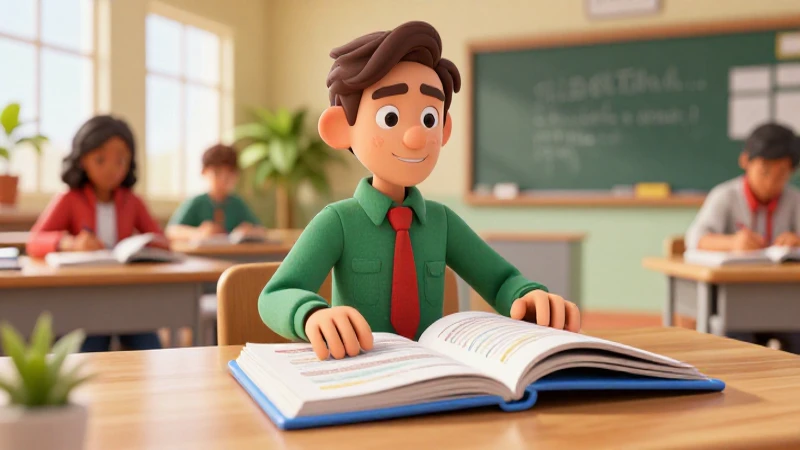 Maestro mexicano resuelve un problema en aula moderna
