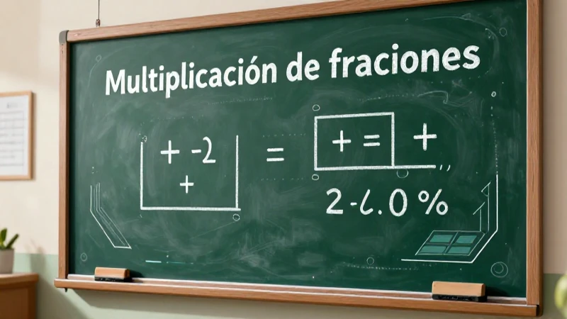 Multiplicación de fracciones, soluciones claras y efectivas