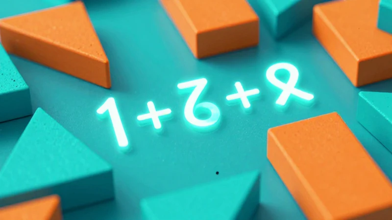 Fracciones geométricas vibrantes con estética educativa 3D