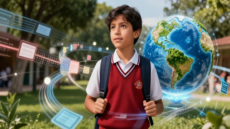 Educación digital sostenible con estética premium