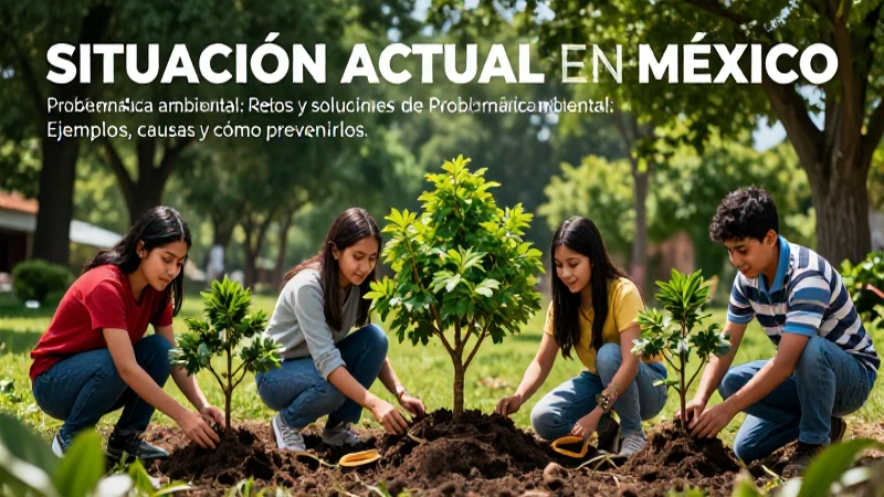 Estudiantes mexicanos plantan árboles para un futuro verde