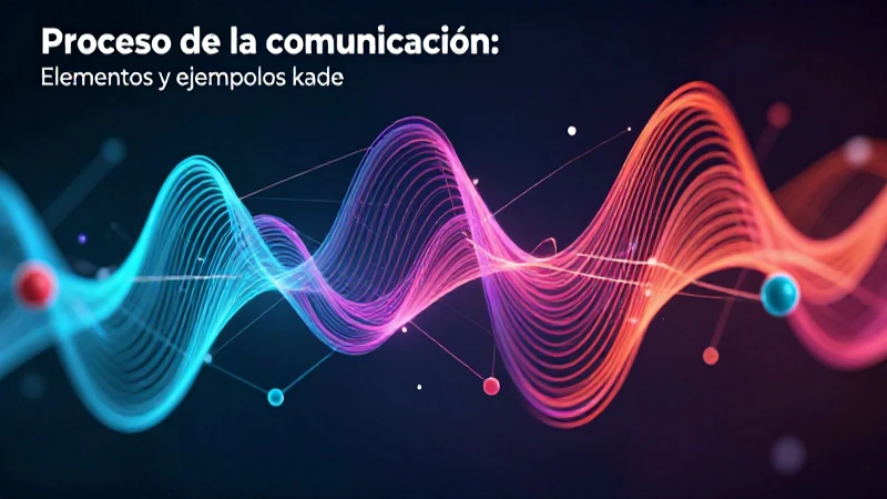Ilustración moderna del proceso de comunicación