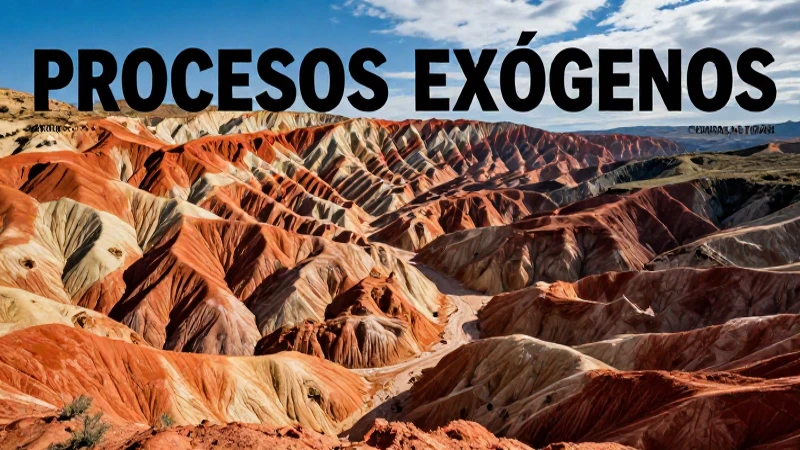 Procesos exógenos definidos mediante ilustraciones impactantes