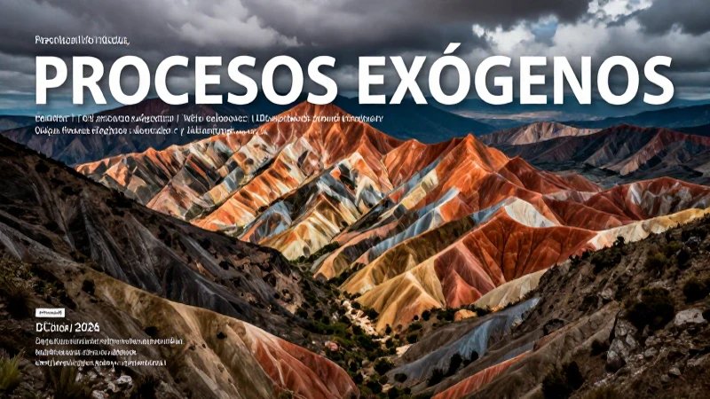 Conceptos de procesos exógenos geológicos