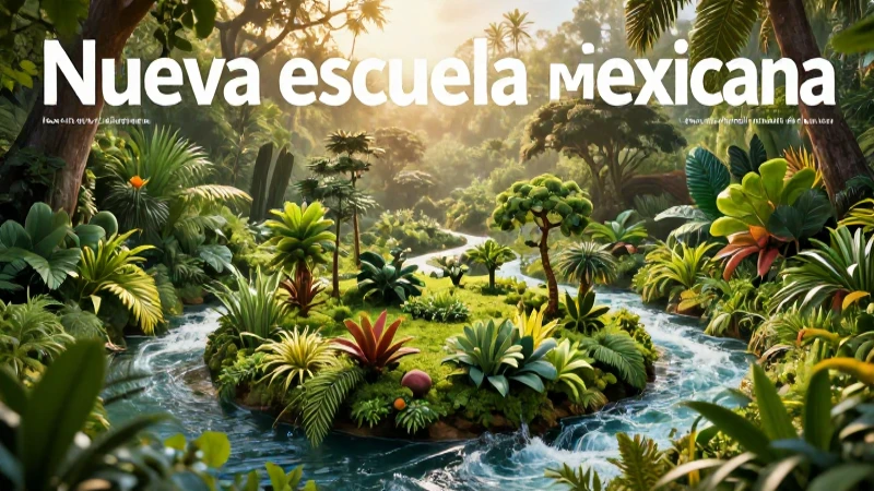 Ecosistema vibrante con estilo educativo
