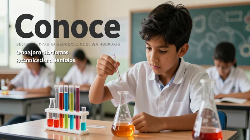 Conoce los mejores productos y reactivos para tus necesidades 4 Estudiante científico moderno aprende con reactivos