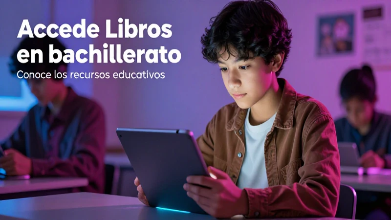 Conoce los recursos educativos top para bachillerato con Accede Libros 3 Estudiante mexicano usa Accede Libros para triunfar