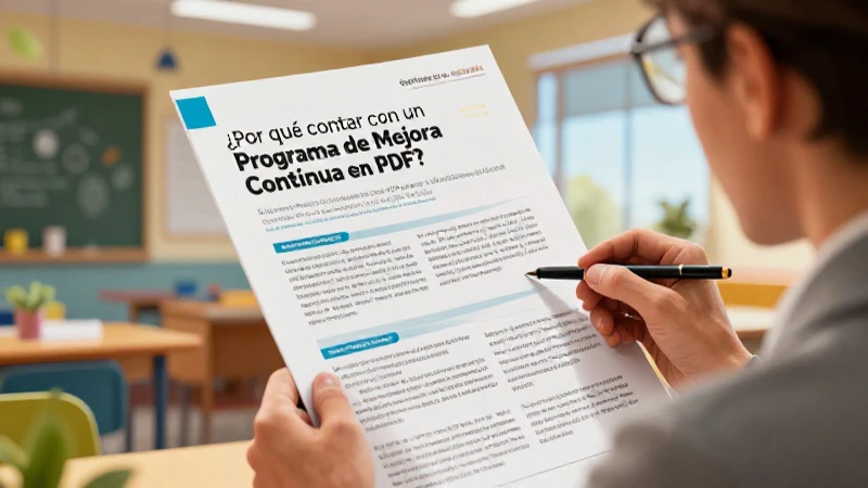 Optimiza tu escuela con el Programa de Mejora Continua en PDF 3 Optimiza tu escuela con mejora continua