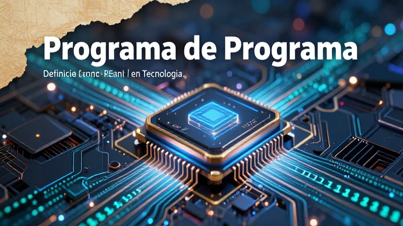 Conceptos esenciales del programa tecnológico