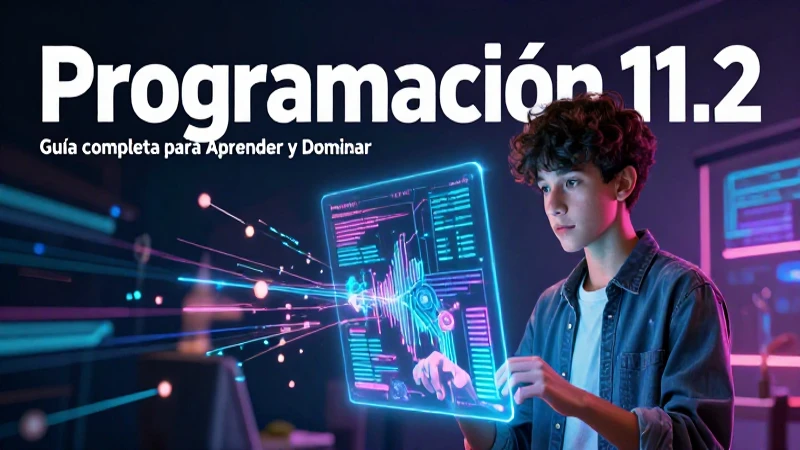 Ilustración de guía educativa de programación 11.2