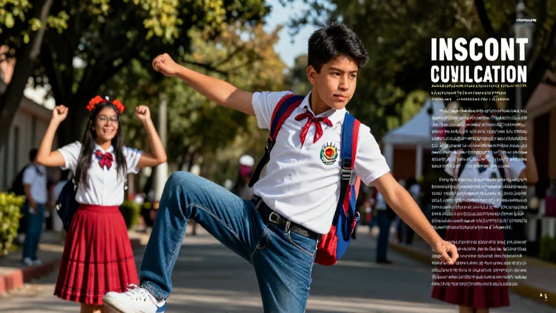 Estudiante moderno con estilo cultural mexicano