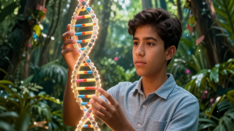 Estudiante mexicano estudia ADN en naturaleza