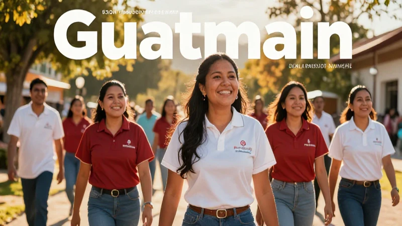 Comunidad guatemalteca, salud, futuro optimista