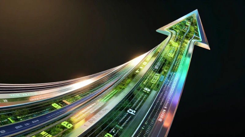 Holograma de datos 3D, vibrante y moderno