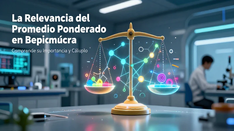 Promedio ponderado: clave para tus decisiones