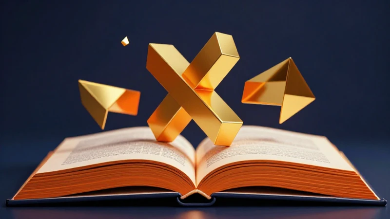 Geometría dorada simboliza concordancia gramatical en libro