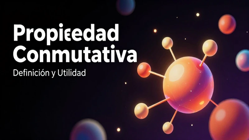Propiedad Conmutativa: Definición y Utilidad Explicada 7 Material visual profesional sobre propiedades matemáticas