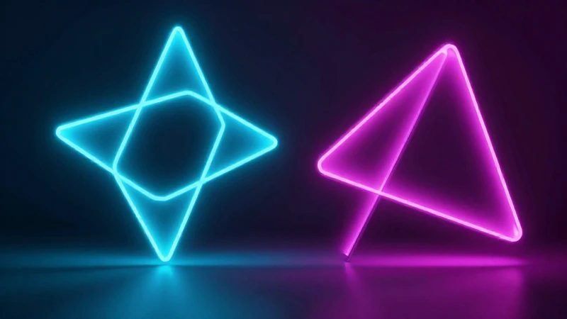 Propiedad Conmutativa: Definición y Utilidad Explicada 4 Formas geométricas abstractas vibrantes y luminosas