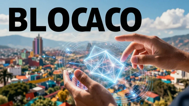 Manos tocan diseño futurista en paisaje mexicano