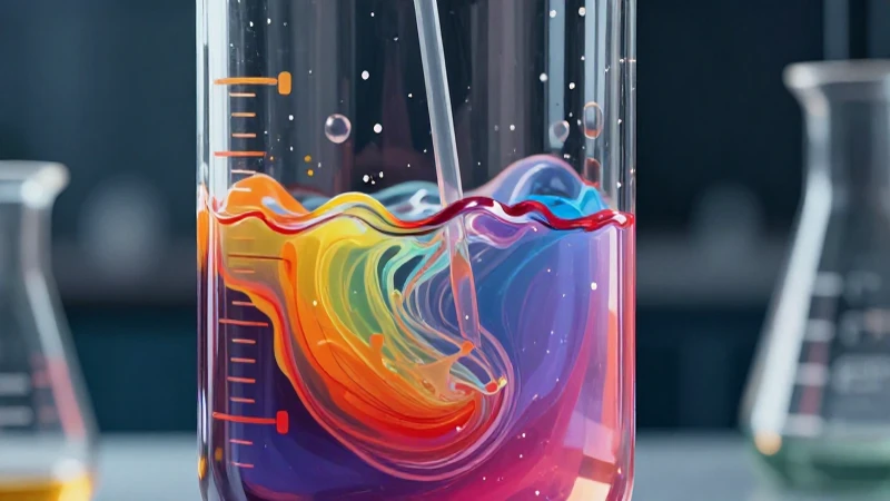 Propiedades extensivas de la materia: características y aplicaciones 4 Vibrante líquido en cilindro de laboratorio