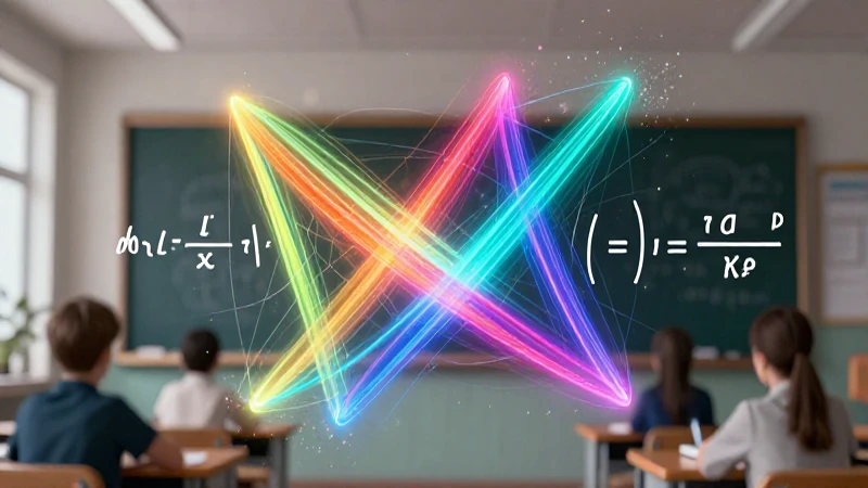 Geometría vibrante ilustra la propiedad distributiva