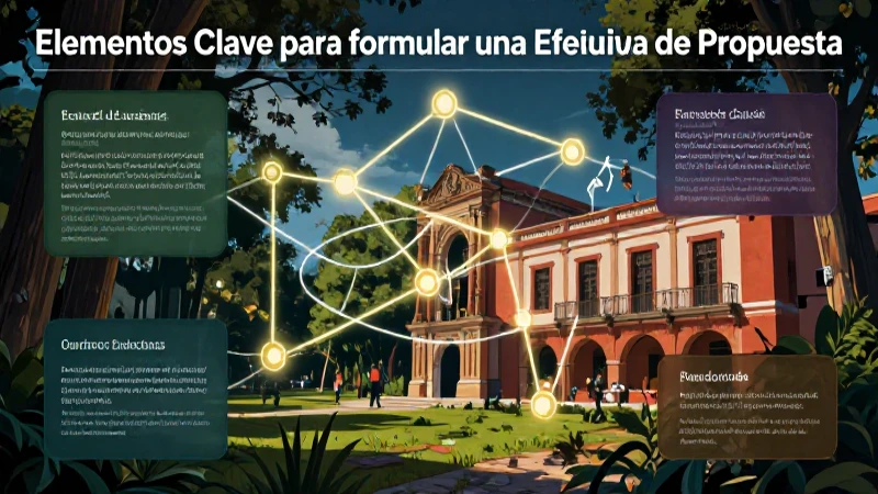 Propuesta educativa estratégica visualmente impactante