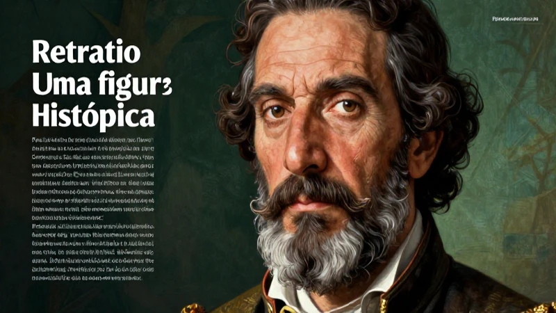 Retrato educativo hiperrealista de figura histórica