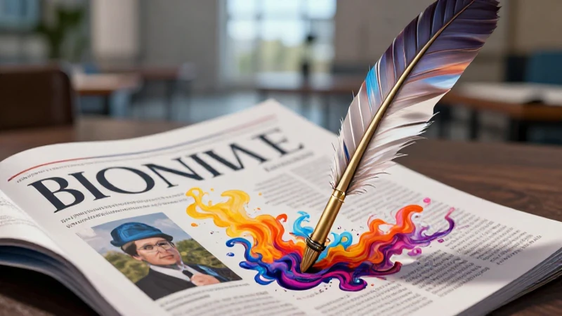 Pluma de autor con tinta vibrante en ambiente académico